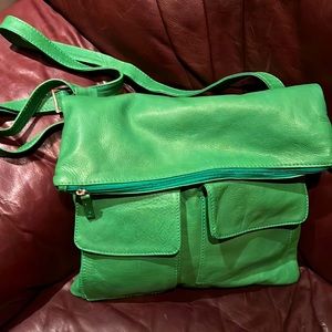 Leather hobo bag